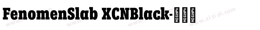 FenomenSlab XCNBlack字体转换